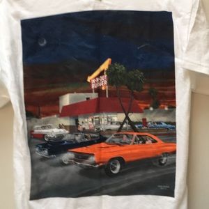 In N Out Burger California tee shirt mens S 2007 retro new without tag 34 36